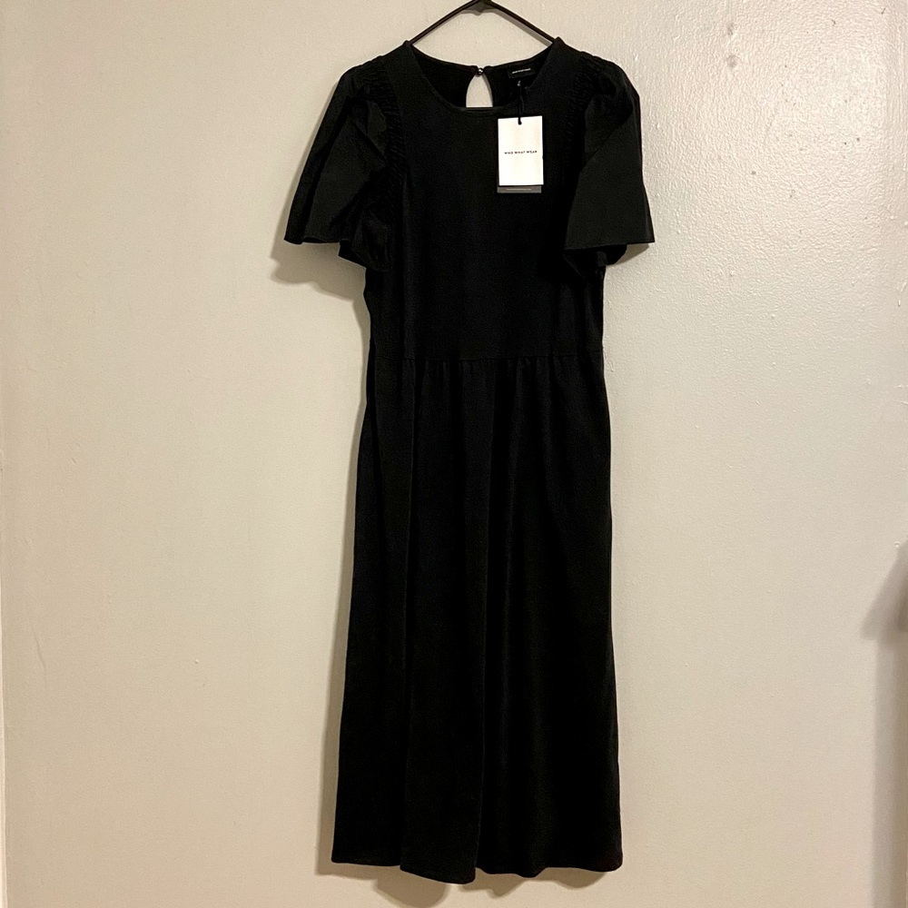 Who What Wear ruffle sleeve dress